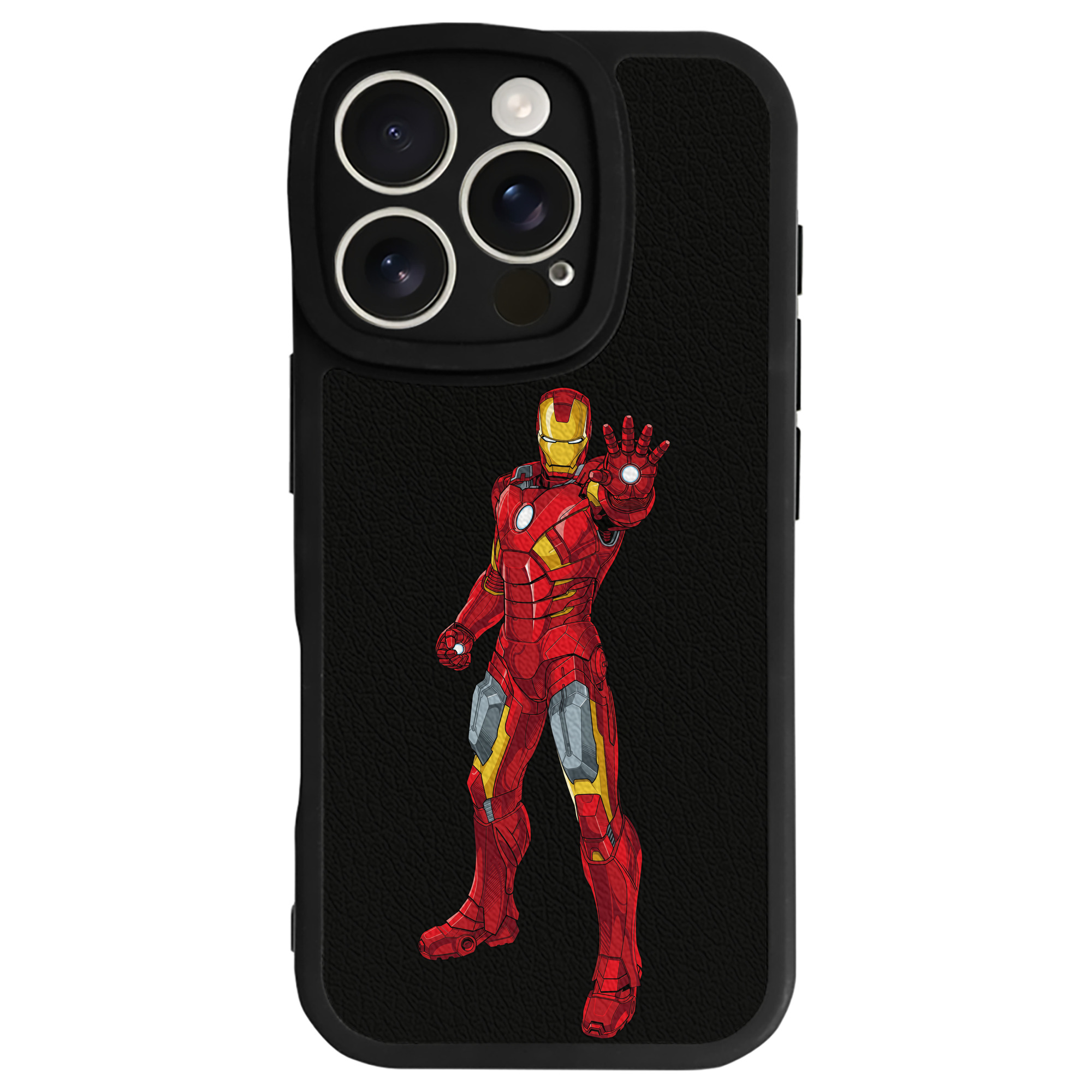 （画像用） アベンジャーズ The Avengers 【iPhone 16シリーズ対応】シリコンスマホケース（レザー調） 材質：シリコン